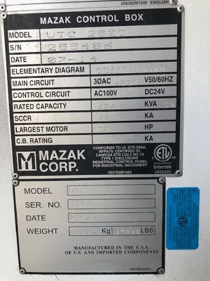 2014 MAZAK VTC-250-D-50 Vertical Machining Center | Tight Tolerance Machinery (8)