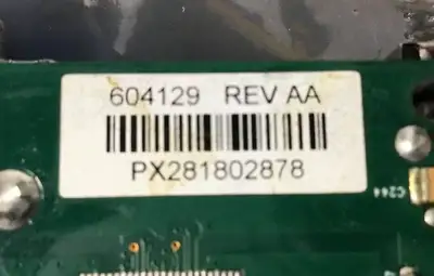 ZIPHER 604129 MAIN CONTROLLER BOARD ASSEMBLY 3B