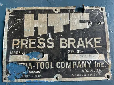 200 TON x 14' HTC MODEL #200G-14 HYDRAULIC PRESS BRAKE: STOCK 18561