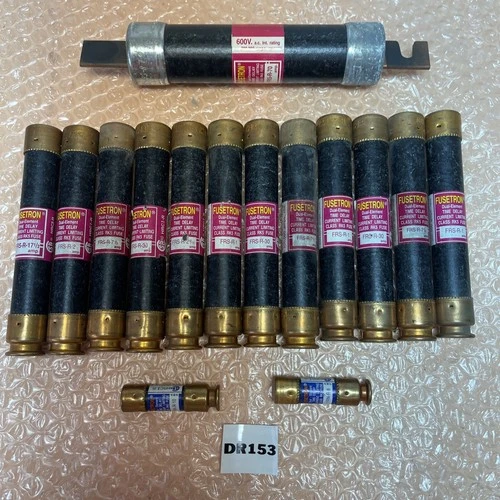NEW🚨TOOL CRIB SPECIAL! Large Lot Of (15) Bussman FRS & FRN FuseTron Fuses!🇺🇸