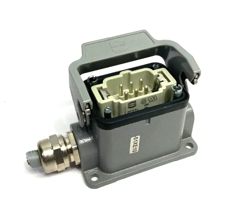 Used HARTING HAN 6 B-BASE SURFACE-LC 1 LEVER 1XM20 W/FRAME & INSERT Inserts (Misc) | Maverick Industrial Sales #1105455