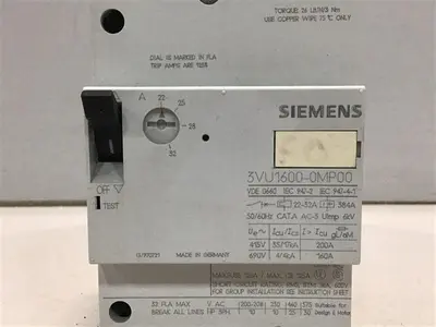 USED SIEMENS 3VU1600-0MP00