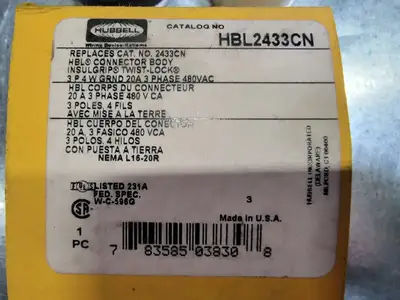 NEW HUBBELL HBL2433CN