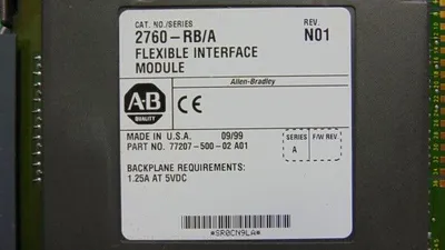 Allen Bradley 2760-RB/A PLC-5 Flexible Interface Module Rev. N01 Used