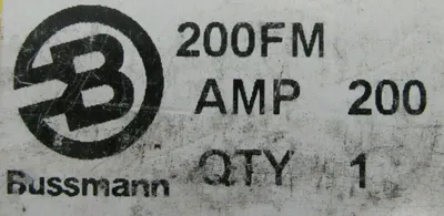 NEW BUSSMANN 200FM FUSE 200A