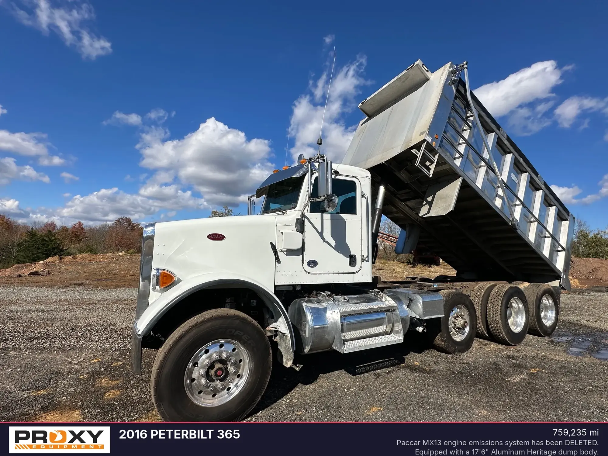 Used 2016 PETERBILT 365 Dump trucks Pennsylvania US | Proxy Equipment #1379332