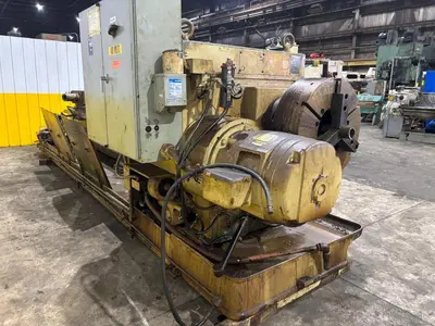 12.5" HOLLOW SPINDLE WARNER & SWASEY MODEL 4A (M-3580) SQUARE HEAD & 12' EXTENDED BED TURRET LATHE: YOBRO #24423