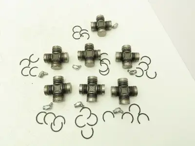 4-Groove U-Joint, 1.063" Cap Diameter, 2.5" OAL, 1.651" Inside Lock-up Lot of 7