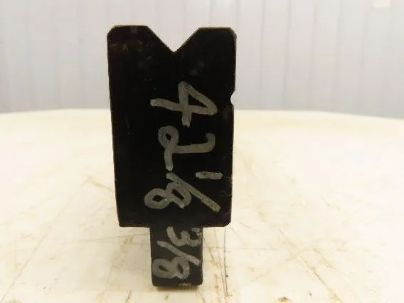 Press Brake Die 42-1/8" Long 90° V 3/8" W 3/16" D 1-3/4" H 1/2" Tang