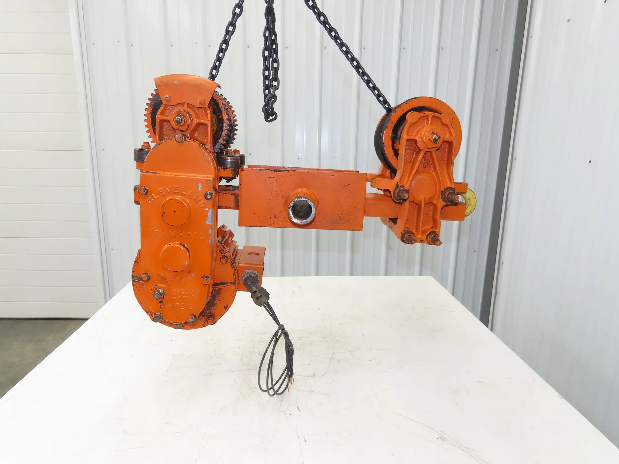Cleveland Tramrail Underhung Bridge Crane Motorized Trolley Drive WA 5" Wheels