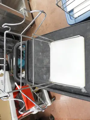 Used Falcon Restaurant Supply Used Choice Chrome Grocery Retail Store Bag Rack / Stand Retail Store Fixtures Illinois US | Falcon Restaurant Supply #1376458