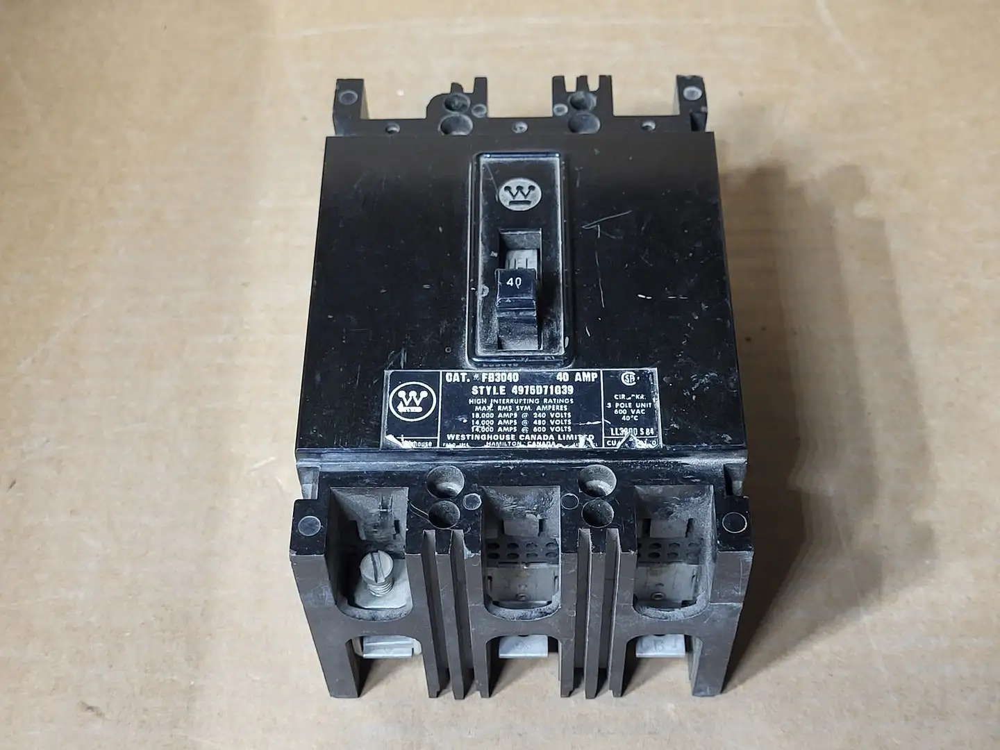 Used WESTINGHOUSE FB3040 Switchgears British Columbia CA | Lenmark #409241