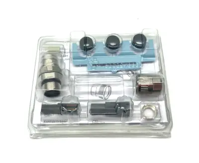 New | in-Stock HARTING Cable Connector PFT Slim Design female D-coded M12 Crimp Electrical Fittings Michigan US | Maverick Industrial Sales #1391505