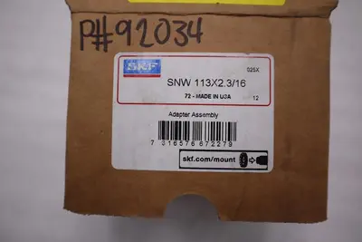 NEW IN BOX - SKF SNW113X2.3/16 BEARING ADAPTER SLEEVE - STOCK 3010CC