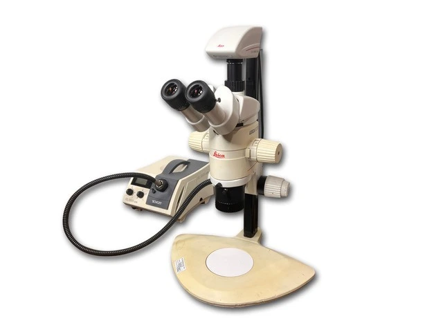 Item# L209 Leica MZ12.5 Stereo Microscope, Camera, Lightsource