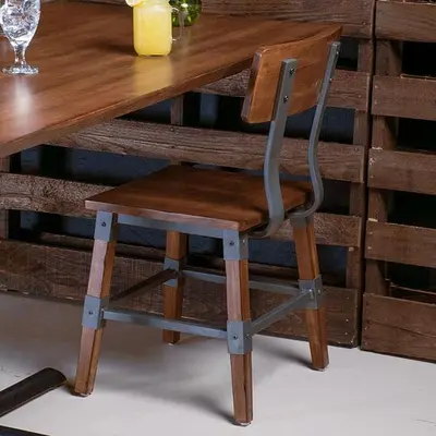 Rustic Industrial Dining Side Chair