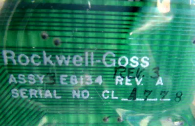 NEW ROCKWELL GOSS 2E8134 INTERFACE BOARD REV A