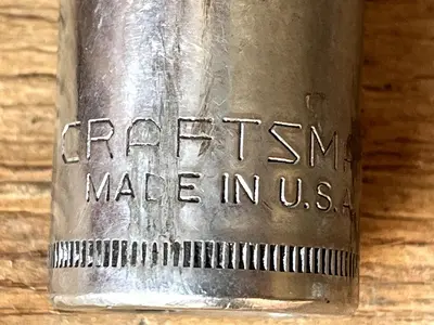 Craftsman 1/2" Drive 19MM 12 Point Shallow Socket Metric G2 44238 USA