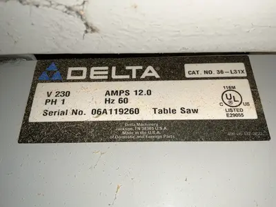 Used DELTA 36L31X Woodworking Table Saws Ohio US | HGR 24 #1520801