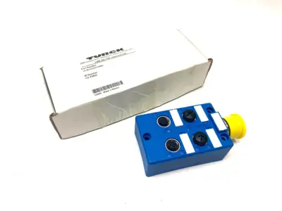 USED TURCK EUROFAST 4-PORT JUNCTION BOX M23 MAIN CONN.