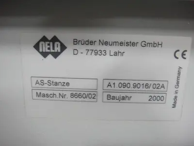 2000 Heidelberg Plate Punch 2000