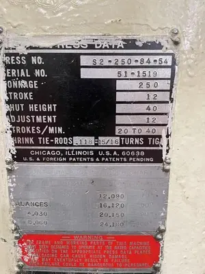 USED USI CLEARING S2-250-84-54