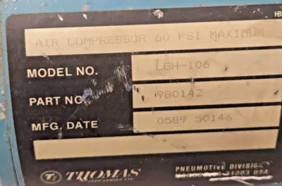 Thomas LGH-106 Air Compressor Industrial-Grade Reliable Performance