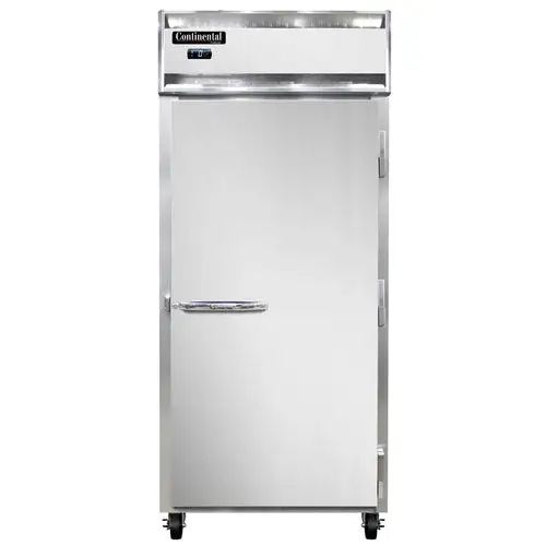 Continental 1FXN 36 1/4" One Section Reach In Freezer, (1) Right Hinge Solid Door, 115v