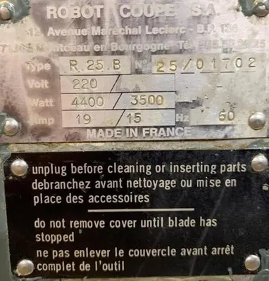 USED ROBOT COUPE R25B