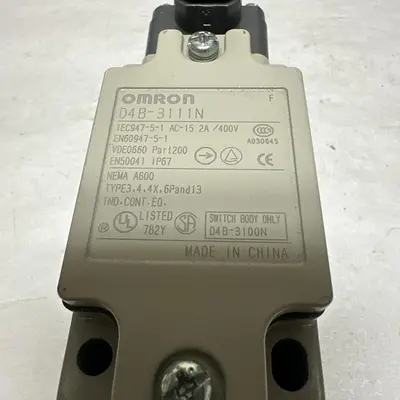 New | in-Stock OMRON D4B-3111N Miscellaneous Equipment (Electrical & Power) Ohio US | Surplus Asset Holdings #1236612