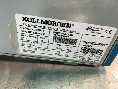 Used KOLLMORGEN MMCSD6.0460D Servo Drives Ohio US | HGR 24 #1330265