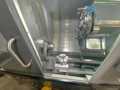 2022 Haas ST-10 Chucker, Tool Presetter, Chip Conveyor, Rigid Tap, 6.5" Hyd Chk, Royal Collet Chk,  **Only 121 Run Time Hours**