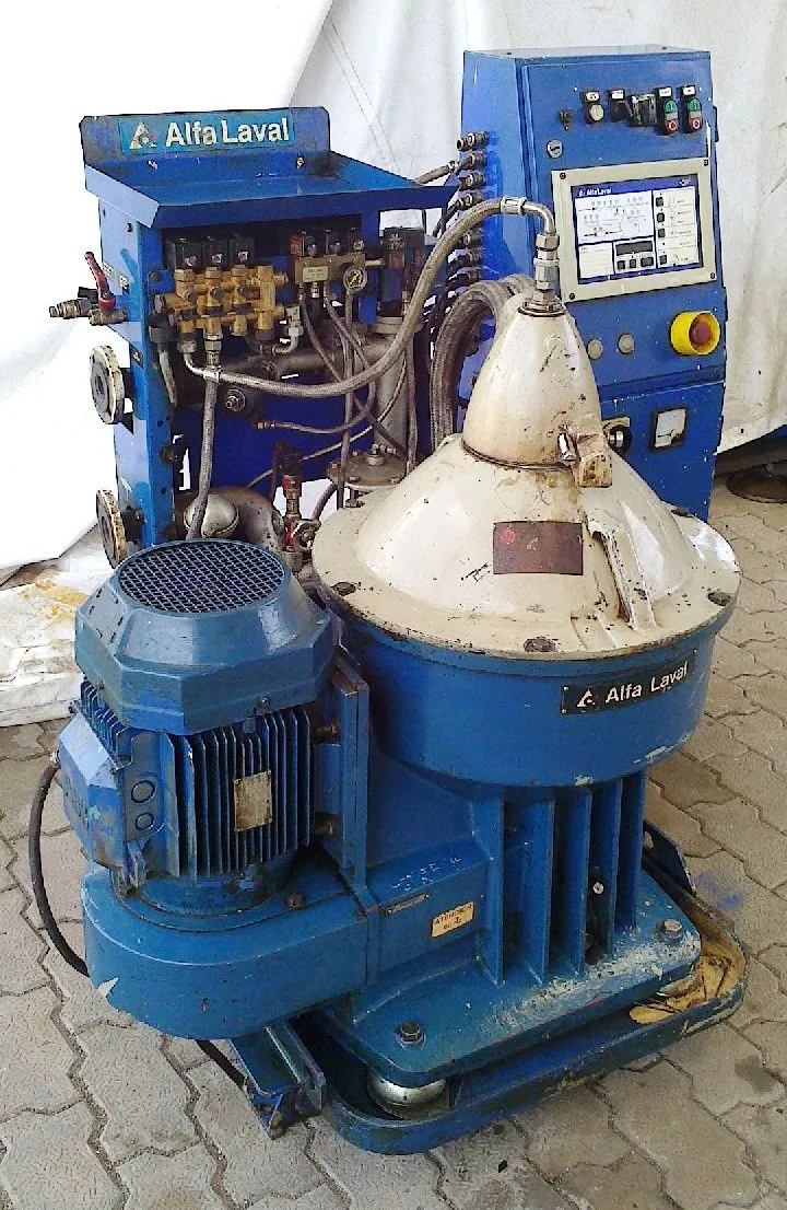Alfa-Laval S-300 fuel/lube oil purifier, 316SS.