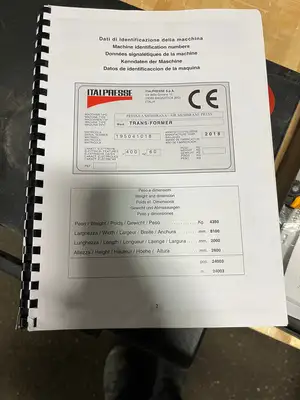 Used 2018 ITALPRESSE TRANS-FORMER Miscellaneous Woodworking Equipment British Columbia CA | Lenmark #273618