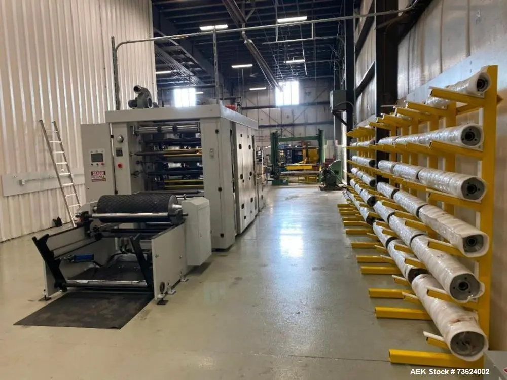Used LYT-6-1000 6-Color Flexographic Printing Machine – 1200mm Wide Web Flexo Press System
