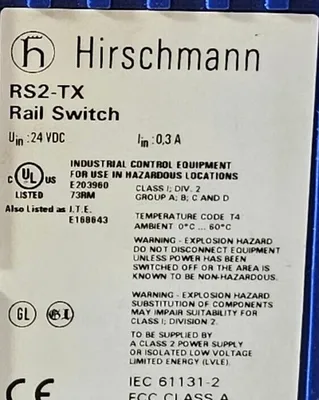 Hirschmann RS2-TX Ethernet Rail Switch. 3B-21