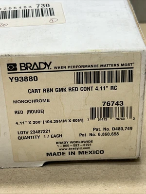 NEW Brady Y93880