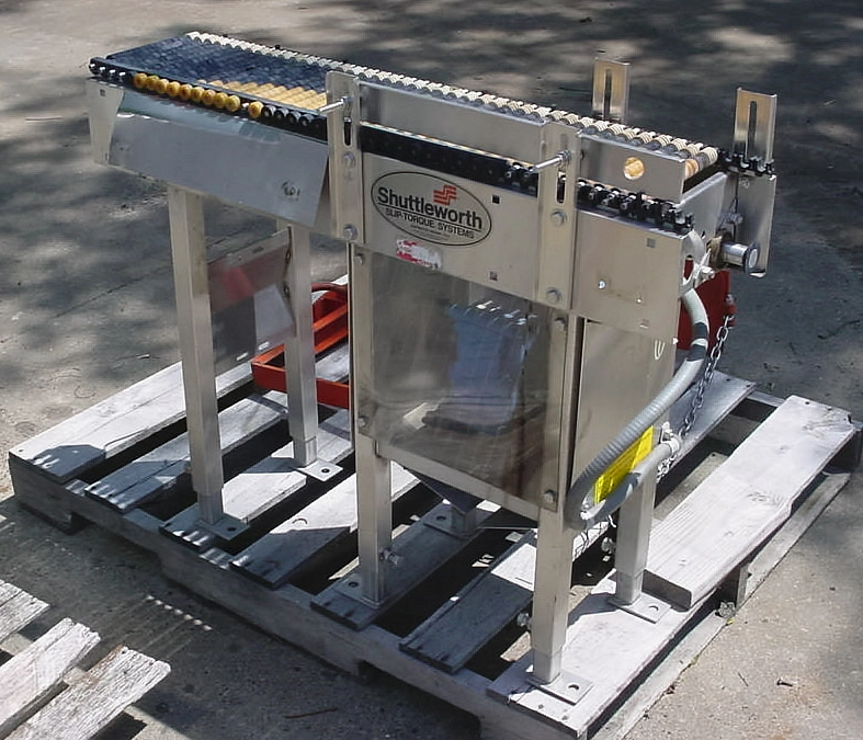USED SHUTTLE WORTH CONVEYOR 8 WIDE X 36 LONG