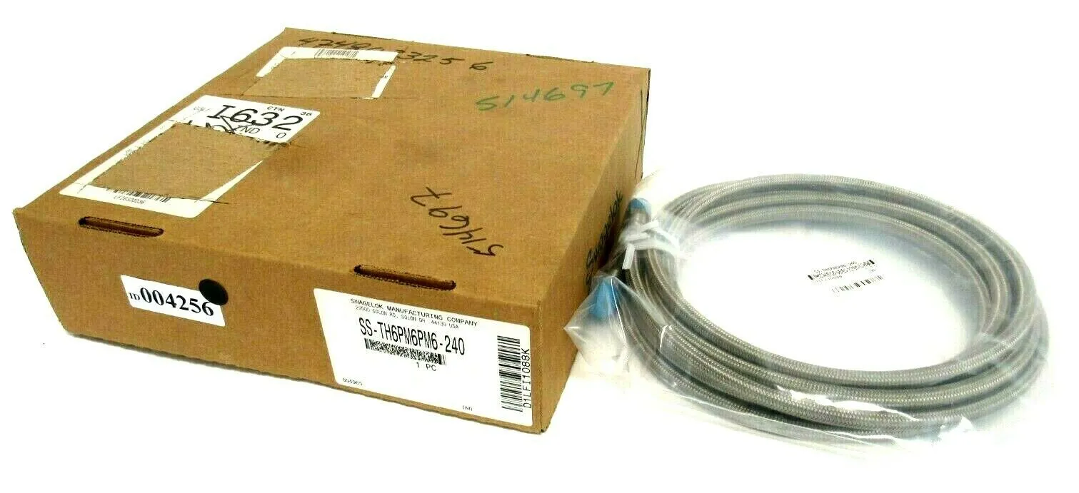 NEW SWAGELOK SS-TH6PM6PM6-240 BRAIDED HOSE D1LFI1088B GQ4965 SSTH6PM6PM6240