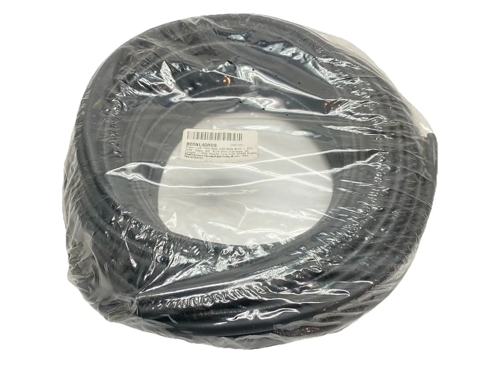 NEW TRIM-LOK TRIM SEAL WITH SIDE BULB 1/16" EDGE 3/8" BULB SEAL DIA 25' L
