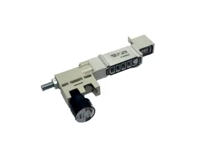 SY30M-N5-A1 | SMC  Pneumatic Manifold Regulator Interface w/Gauge - New – Open Box