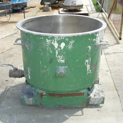 SPC6798  Mixer and Blender 100 gallon Ross change can Stainless Steel 39.25" inside diameter 27.5" inside height