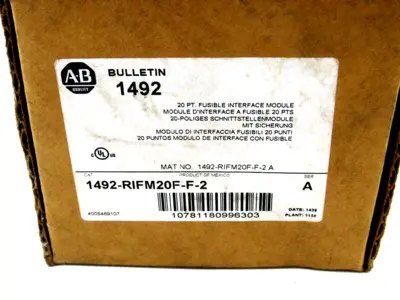 NEW ALLEN BRADLEY 1492-RIFM20F-F-2 MODULE SERIES A 1492RIFM20FF2
