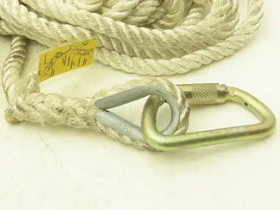 MSA Rose Dynescape 506416 Descender with 50' Rope Lifeline & Escape Belt 300Lb