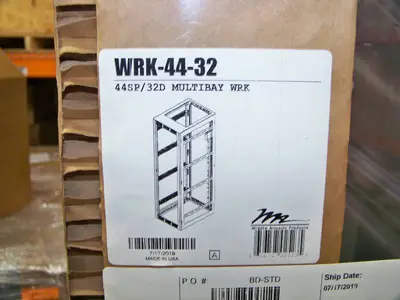 Middle Atlantic WRK Series Audio Video (AV) Rack WRK-44-32 - NEW IN PACKAGING