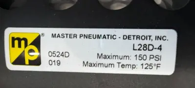 NEW MASTER PNEUMATIC L28D-4 LUBRICATOR 1/2 L28D4