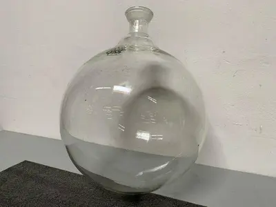USED OSS LABORATORY COLLECTION FLASK W/ 2.25" OPENING