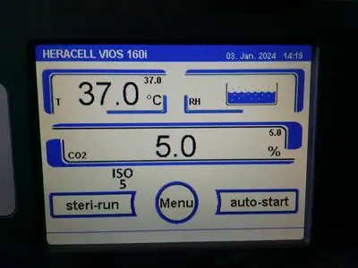 Thermo HERAcell Vios 160i Copper Lined CO2 Incubator (2015) FULLY TESTED