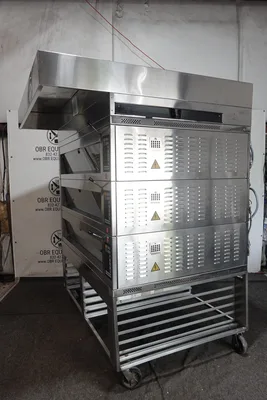MIWE ELECTRIC CONDO TRIPLE DECK OVEN STEAM INJECTED ARTISIAN BREAD MODEL CO 3.1408