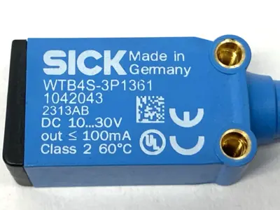 USED SICK PHOTOELECTRIC PROXIMITY SENSOR 1042043 CUT CABLE SHORT